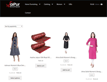 Tablet Screenshot of jaipurboutique.com